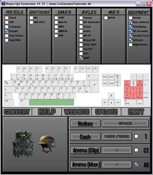 Generator v. Ксс программа. CS source программы. Программа для скриптов CS. Скрипт пушки.